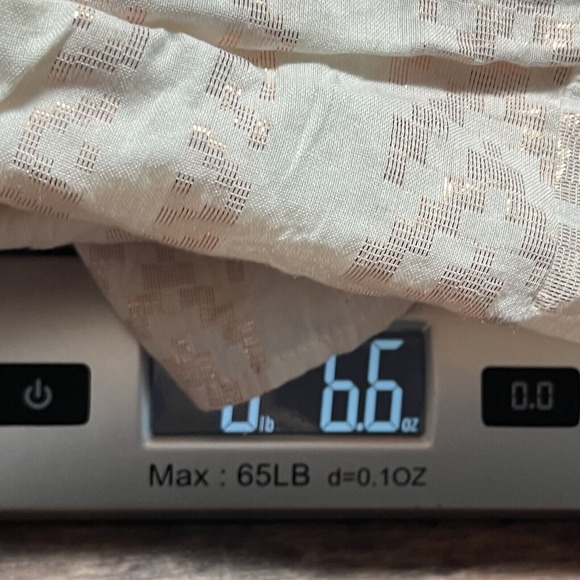 Blush Shimmery Boho Babydoll Mini Dress Small Festival Fairy Coquette Peasant - Picture 13 of 13